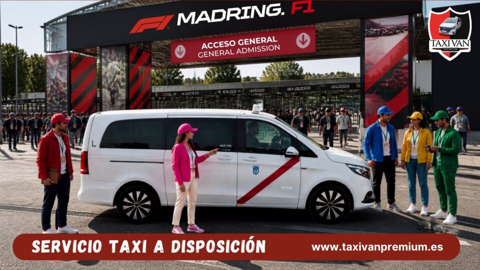 Servicio Taxi a Disposición MADRING 2026- Taxi Van Premium